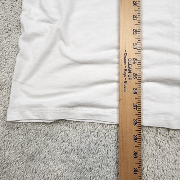 John Varvatos Men's V-Neck Tee XL White Cotton Short Sleeve Casual Classic Fit - Picture 4 of 6